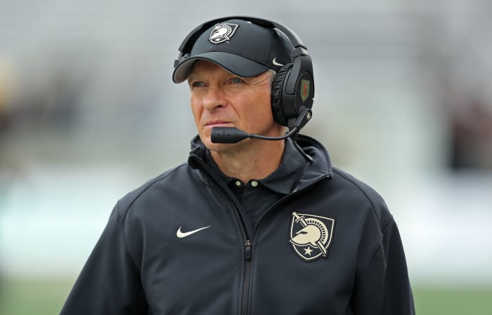 Army head coach Jeff Monken